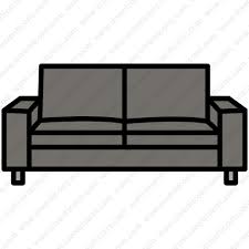 Sofa Vector Icon Inventicons
