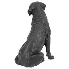 Design Toscano Black Labrador Retriever Dog Statue