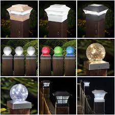 Outdoor Solar Powered Led Deck Post