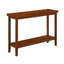 Convenience Concepts Ledgewood Console Table With Shelf Cherry