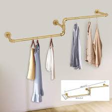 Yiyibyus Gold Iron Clothes Rack Hanging