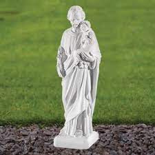 St Joseph 60cm Marble Resin Garden Statue