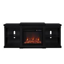65 Fireplace Tv Stand Black D
