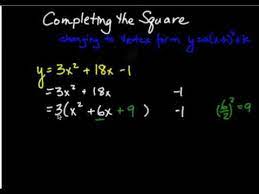 Convert Quadratic Function To Vertex