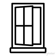 Office Window Icon Outline Office