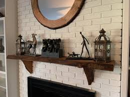 Live Edge Sycamore Fireplace Mantel