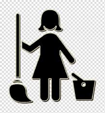 Cleaning Lady Icon Maid Icon Working