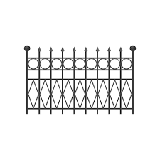 Wrought Iron Fence Protective Barrier