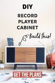 Diy Record Player Stand With Storage