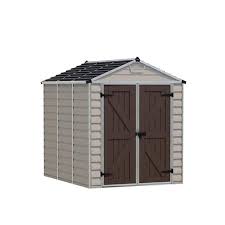 8 Ft Tan Garden Outdoor Storage Shed