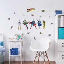 Roommates Rmk4947scs Classic Superman Characters L And Stick Wall Decals