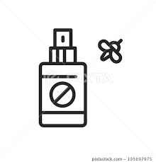 Insect Repellent Spray Icon Vector