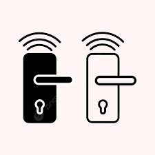 Smart Wireless Door Lock Icon For