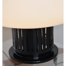 Vintage Paola Lamp In Black Lacquered