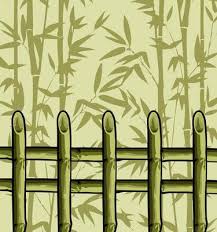 Bamboo Fence Vector Art Icons And