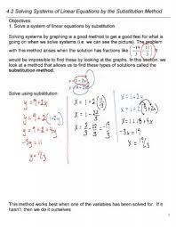 4 2 Solving Systems Of Linear Equations