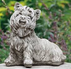 Gartenbild Yorkshire Terrier Hund