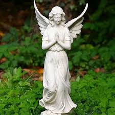 White Marble Angel Statue For