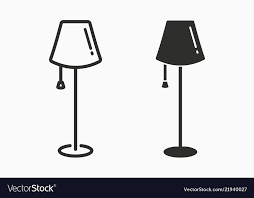 Floor Lamp Icon For Graphic And Web