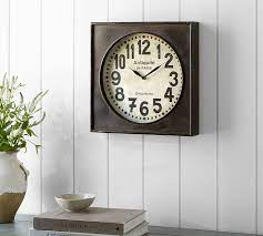 Pottery Barn Bronze Wall Clock Wall