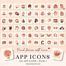 Pink Icon Set With Wallpapers And