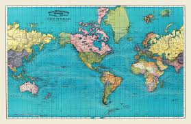 World Map World Travel Mapprint Poster