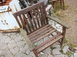 Wood Slat In An Outdoor Chair