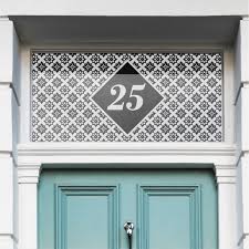 House Number Adhesive Toplight Window
