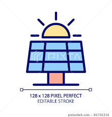 Solar Panel Pixel Perfect Rgb Color