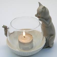 Cat Tealight Holder Cat Candle Holder