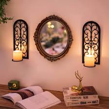 Metal Candle Sconces Hanging Wall