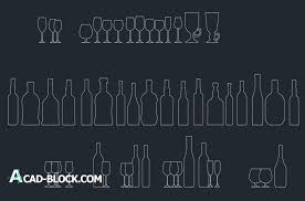 Cad Bottles Dwg Free Cad Blocks