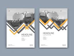 A4 Brochure Cover Design Title Sheet