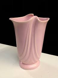 Vintage Pink Weller Softone Vase 7 5