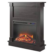 Exeter 31 65 In Freestanding Electric Fireplace With Mantel In Espresso