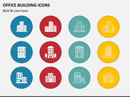 Office Building Icons For Powerpoint