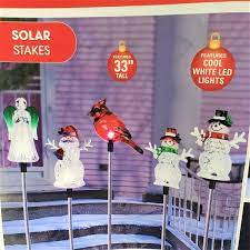 Solar Powered Led Winter Icon Acrylic