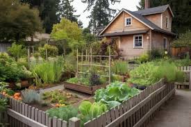 Ranch House With Vegetable Garden