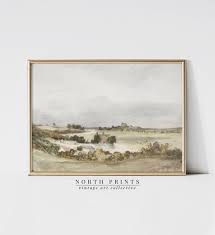 Country Landscape Watercolor Painting