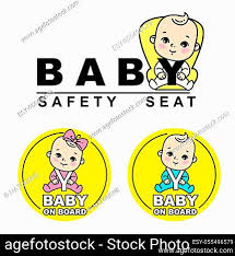 Baby Safety Seat Emblem Sticker For