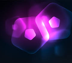 Glowing Purple Glass Transpa