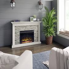 Twin Star Home Wall Mantel Electric Fireplace Fairfax Oak