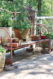 French Country Vintage Garden Bench