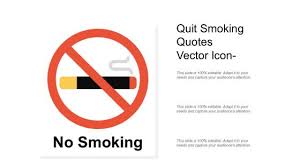 Quit Smoking Quotes Vector Icon Ppt