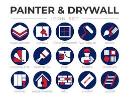 Round Painter And Drywall Color Icon