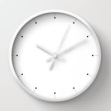 Simple Wall Clock Black And White