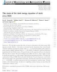 State Of The Dark Energy Equation Of