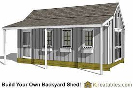 14x24 Cape Cod Shed With Porch Plans