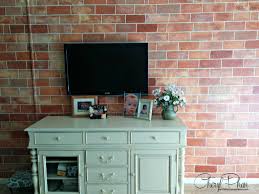 How To Paint Faux Brick Feature Wall