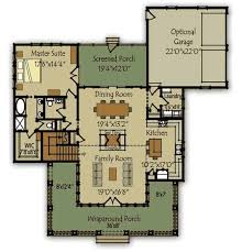 3 Bedroom Classic Farmhouse Floor Plan
